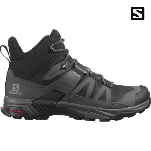 Botas Caminhada Salomon X Ultra 4 Mid GTX Masculino Pretas | PT Y57243